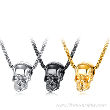 stainless steel skull pendant necklace pendants